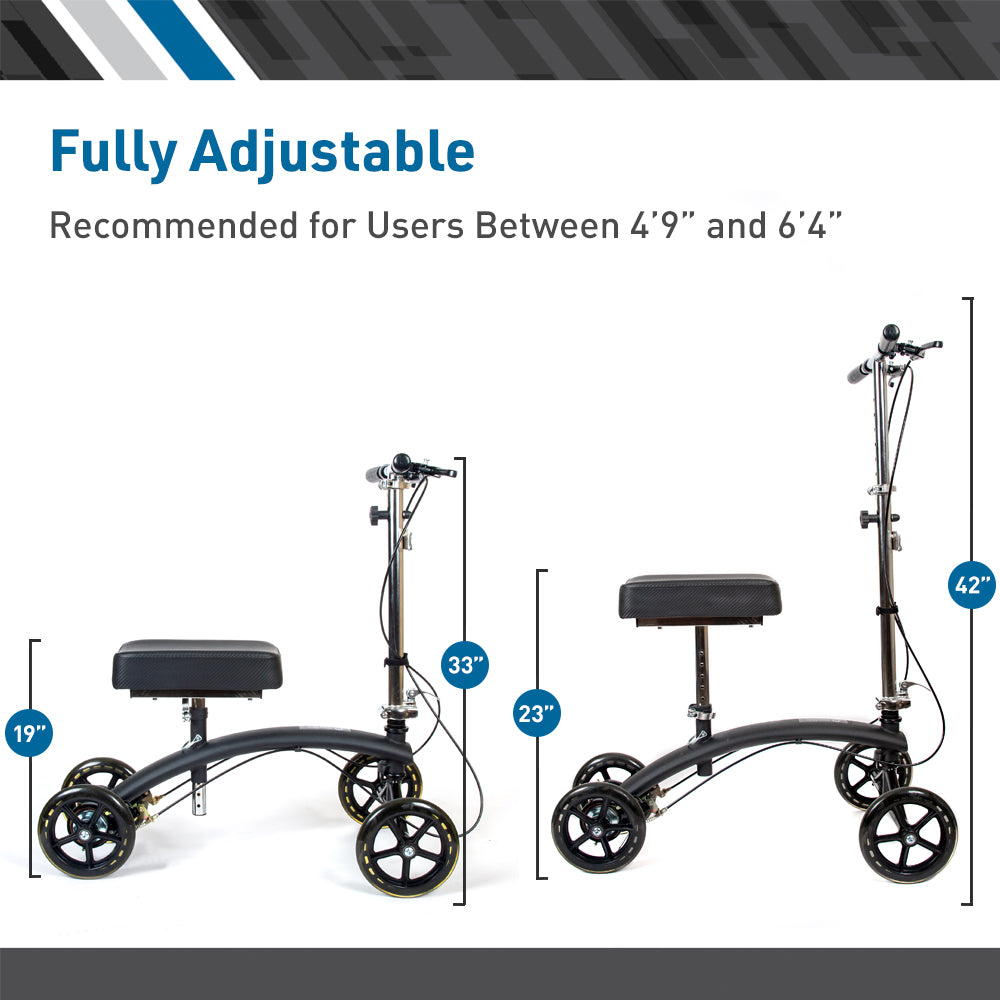 Premium Steerable Dual Brake Knee Walker