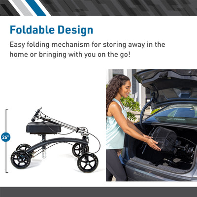 Premium Steerable Dual Brake Knee Walker